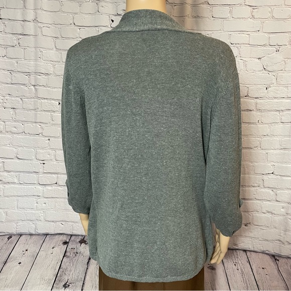 Elementz Grey Cardigan With Attached Tank Top Size M - Picture 6 of 15